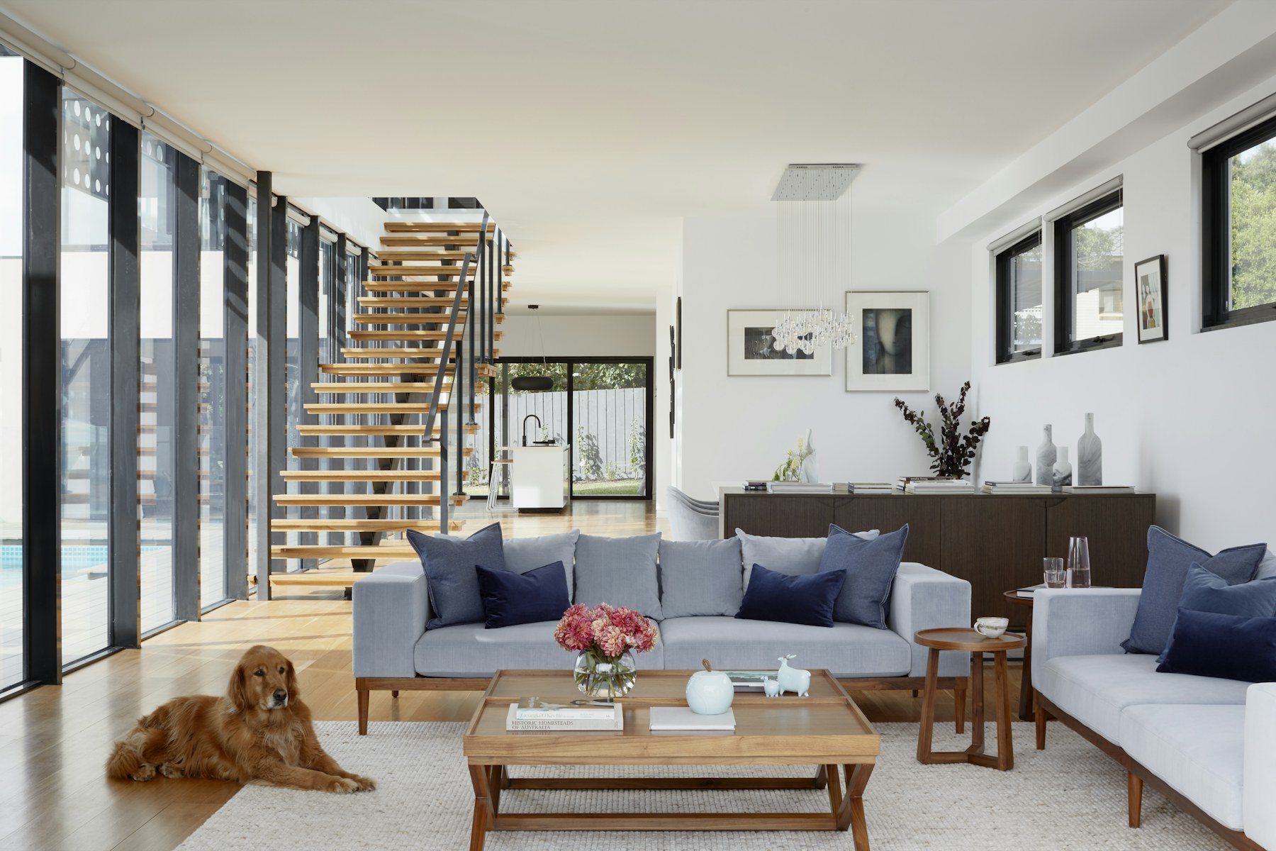 Bright finished living area illustrating a comfortable remodeled interior